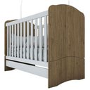 Ver imagem 4 de Berço Henn Mini Cama Bala De Menta I02 Rustico Com Branco