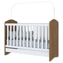 Ver imagem 1 de Berço Henn Mini Cama Bala De Menta I02 Rustico Com Branco