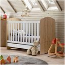 Ver imagem 5 de Berço Henn Mini Cama Bala De Menta I02 Rustico Com Branco