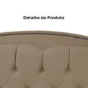 Ver imagem 4 de Kit Cabeceira e Calçadeira com Baú 195 Cm King Casal Diana Suede Capuccino - Fina Mobília