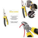 Ver imagem 2 de Kit Jogo 3 Alicates-1 Alicate Universal 8"pol+1 de Corte Diagonal 6"pol+1 de Bico Meia Cana 6"pol