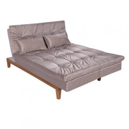 Sofá Cama 3 Lugares 5 Posições Versátil Madero Espresso Móveis - 9