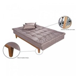 Sofá Cama 3 Lugares 5 Posições Versátil Madero Espresso Móveis - 7