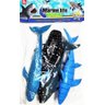 Tubarao Baleia Oceano Mar Peixe Grande Animal Kit Plastico - 4