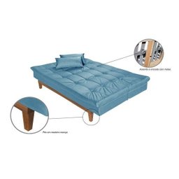 Sofá Cama 3 Lugares 5 Posições Versátil Madero Espresso Móveis - 7