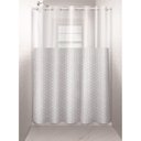 Ver imagem 4 de Cortina para Box Plast Leo Vinil com Ilhós e Visor Retangular 1,35x2,00m Estampada Jasmim