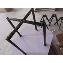 Ver imagem 3 de Conjunto Mesa Minimalista com 4 Cadeiras Compacta 1m2:base Das Cadeiras Preta com Ecocuero Preto Con