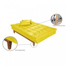 Sofá Cama 3 Lugares 5 Posições Versátil Madero Espresso Móveis - 6