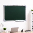 Ver imagem 2 de Lousa Quadro Verde Branco 2 em 1 Magnetico Frente Verso Painel Duplo Mural Aluminio Planejamento Tar