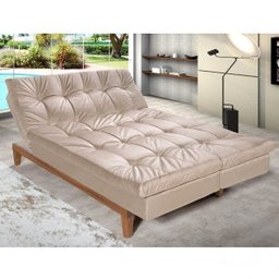 Sofá Cama 3 Lugares 5 Posições Versátil Madero Espresso Móveis - 2