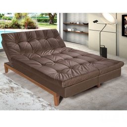 Sofá Cama 3 Lugares 5 Posições Versátil Madero Espresso Móveis - 2