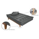 Ver imagem 6 de Sofá Cama 3 Lugares 5 Posições Versátil Madero Espresso Móveis