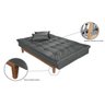 Sofá Cama 3 Lugares 5 Posições Versátil Madero Espresso Móveis - 6
