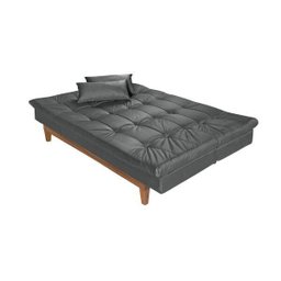 Sofá Cama 3 Lugares 5 Posições Versátil Madero Espresso Móveis - 5