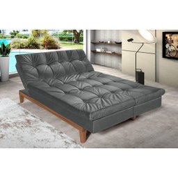Sofá Cama 3 Lugares 5 Posições Versátil Madero Espresso Móveis - 2