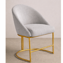 Ver imagem 1 de Cadeira Poltrona Fef Decor Suede Premium Pés Dourado em Metal