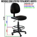 Ver imagem 5 de Cadeira Caixa Alta Executiva Courvin com Rodízios