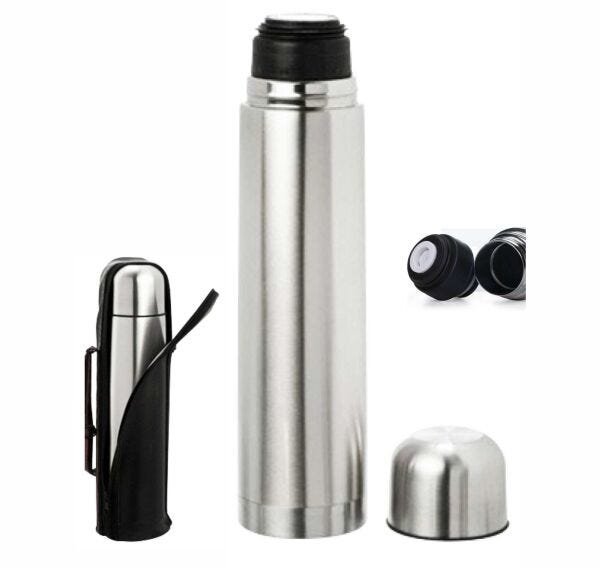 Kit Coquinho Natural Pé Metal Uruguaio /Térmica 1L / Bomba Inox 19