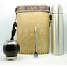 Kit Coquinho Preteado Pé Metal Uruguaio /Térmica 1L / Bomba Inox 19 cm / Mateira Recouro - 1