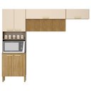Ver imagem 1 de Cozinha 3 Pecas Urbane 260 Cm Freijo Vanilla Cp Ripado Freijo Ktp