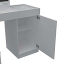 Ver imagem 4 de Escrivaninha em L com Penteadeira Star Princesa Branca - Mobler - Babyroom