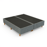 Base Cama Box Casal Queen Bipartida 158x198x37 Cor Cinza - 1