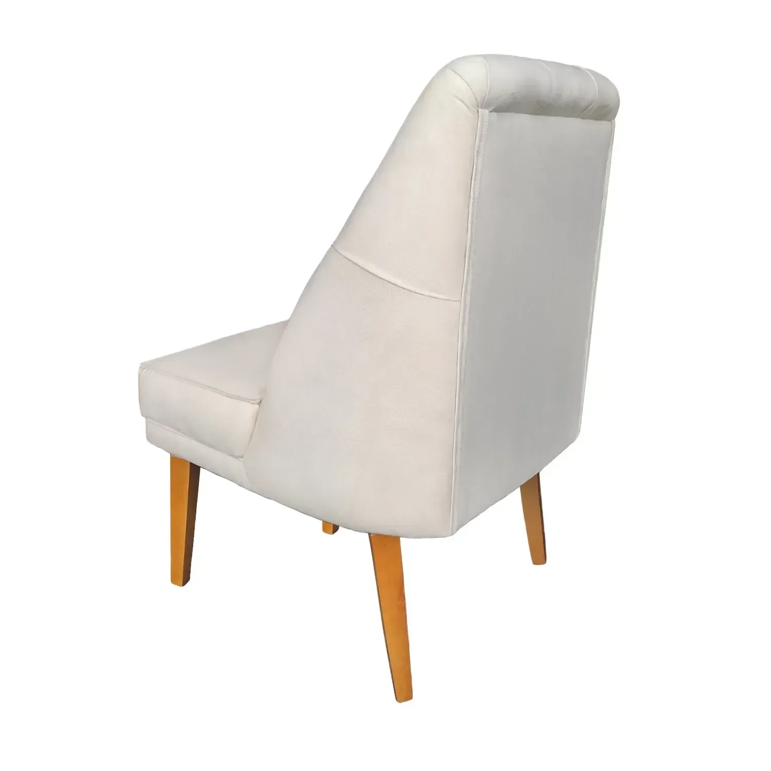 Ver imagem 4 de Kit 4 Cadeiras para Sala de Jantar Escritório Estofada Berlim Retro Suede Porcelana Eli Móveis e Dec