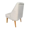 Ver imagem 4 de Kit 4 Cadeiras para Sala de Jantar Escritório Estofada Berlim Retro Suede Porcelana Eli Móveis e Dec
