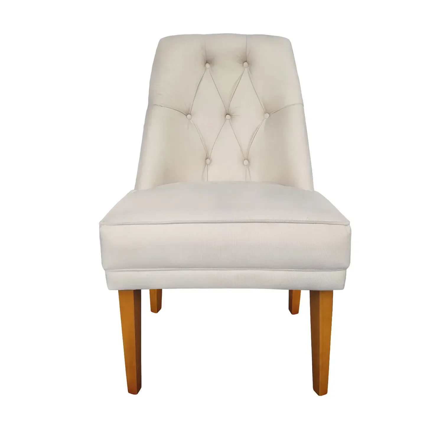 Ver imagem 3 de Kit 4 Cadeiras para Sala de Jantar Escritório Estofada Berlim Retro Suede Porcelana Eli Móveis e Dec