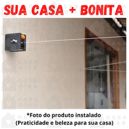 Varal Recolhível 30 Metros De Inox Retrátil - Varal Prático - 2