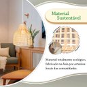 Ver mais imagens de 2 Pendente Bambu em Fibra Natural Rustico Artesanal Nat52