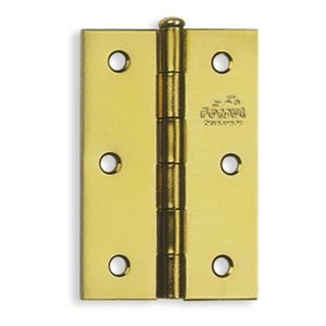3 Dobradiças 3 1/2 para Porta e Janela Forsul Dourada