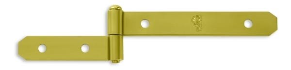 2 Dobradiças Parafusar 1 Haste N-1 20cm Forsul para portão, porteira e porta Dourada