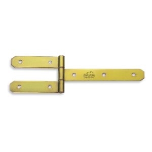2 Dobradiças Parafusar 2 Hastes N-2 25cm Forsul para Portão, Porteira e Porta Dourada