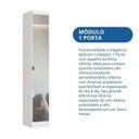 Ver imagem 4 de Guarda Roupa Modulado 1 Porta com Espelho Infinity
