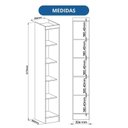 Ver imagem 6 de Guarda Roupa Modulado 1 Porta com Espelho Infinity