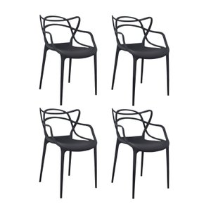Kit 4 Cadeiras Polipropileno Alegra