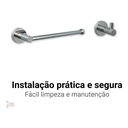 Ver imagem 4 de Kit Inox Flux Hidro 5PCS Slim Redondo Inox Cr
