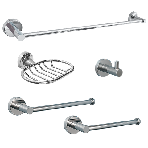 Kit Inox Flux Hidro 5PCS Slim Redondo Inox Cr