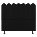Ver imagem 3 de Cabeceira Cama Box Casal Queen Size Lana 160cm Suede Preto - Desk Design