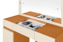 Ver imagem 3 de Penteadeira Camarim Studio 3 Gavetas com Espelho - Cinamomo Off White - Albatroz
