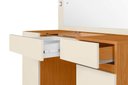 Ver imagem 5 de Penteadeira Camarim Studio 3 Gavetas com Espelho - Cinamomo Off White - Albatroz
