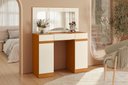 Ver imagem 1 de Penteadeira Camarim Studio 3 Gavetas com Espelho - Cinamomo Off White - Albatroz