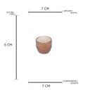 Ver imagem 5 de CASTICAL VIDRO AZTEC LINES MARROM 5,5X5,5X6,5 CM