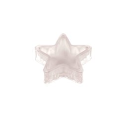 CASTICAL VIDRO FIVE POINTS STAR CINZA 9X9X2,7 CM - 1