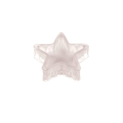 CASTICAL VIDRO FIVE POINTS STAR CINZA 9X9X2,7 CM