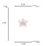 CASTICAL VIDRO FIVE POINTS STAR CINZA 9X9X2,7 CM - 5