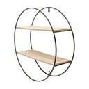 Ver imagem 3 de PRATELEIRA METAL/MADEIRA GEO FORMS ROUND PRETO 46X16X46 cm