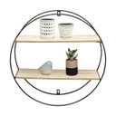 Ver imagem 4 de PRATELEIRA METAL/MADEIRA GEO FORMS ROUND PRETO 46X16X46 cm