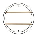 Ver imagem 2 de PRATELEIRA METAL/MADEIRA GEO FORMS ROUND PRETO 46X16X46 cm